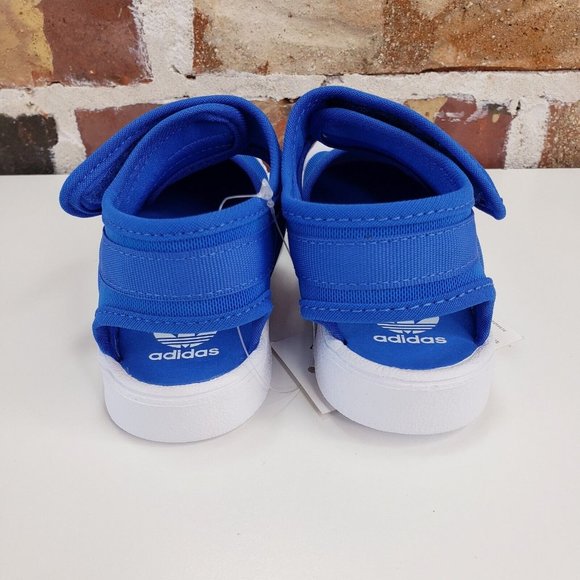 NWT Adidas Superstar 360 Unisex Toddler Sandals Shoes 8.5K Blue/White EF7415 - Picture 4 of 9